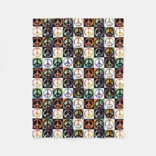 Manta Polar Mosaico del signo de la paz pequeño