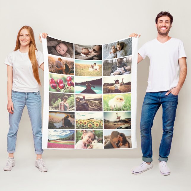 Manta Polar Mosaico fotográfico familiar (In situ)