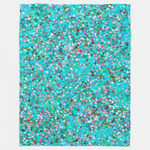 Manta Polar Mosaico Multicolor Purpurina de paro moderno #7