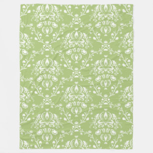 Manta Polar Moss Green Damask