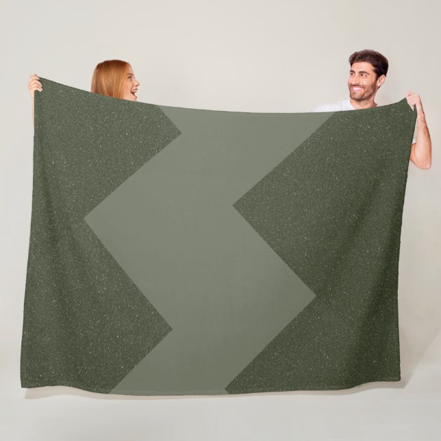 Manta Polar Moss Green Personalizado Fleece Blanket (In situ)