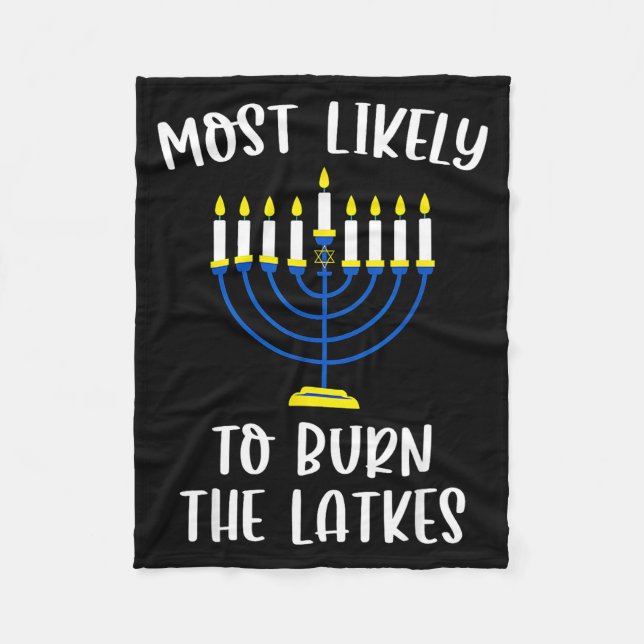 Manta Polar Most Likely To Burn The Latkes Hanukkah Group Matc (Anverso)