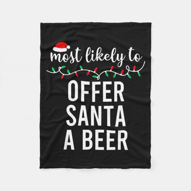 Manta Polar Most Likely To Christmas Shirt Matching Family Paj (Anverso)