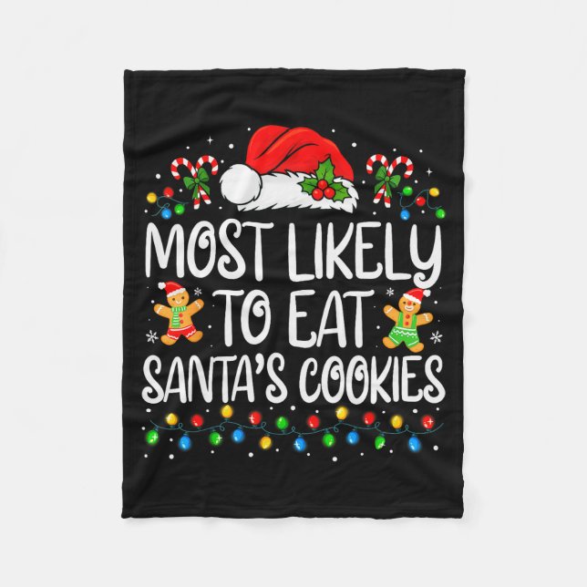 Manta Polar Most Likely To Eat Santa's Cookies Family Matching (Anverso)