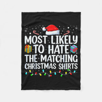 Manta Polar Most Likely To Hate Matching Christmas Funny Famil