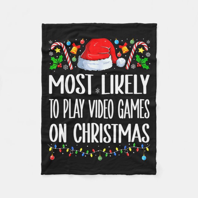 Manta Polar Most Likely To Play Video Games On Christmas Funny (Anverso)