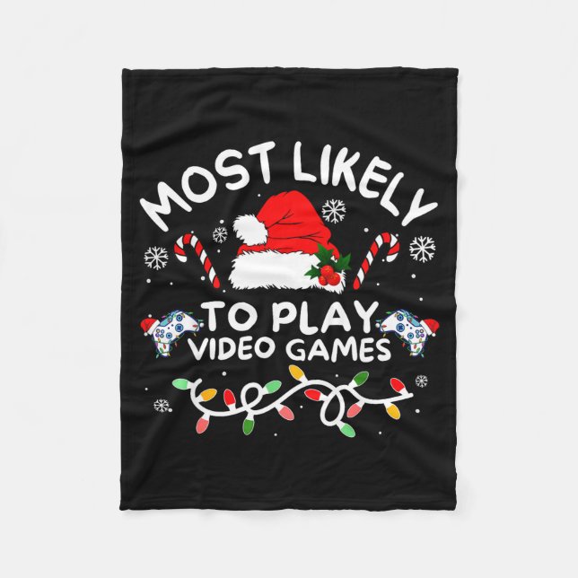 Manta Polar Most Likely To Play Video Games Xmas Gamer Family  (Anverso)