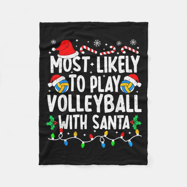 Manta Polar Most Likely To Play Volleyball With Santa Matching (Anverso)