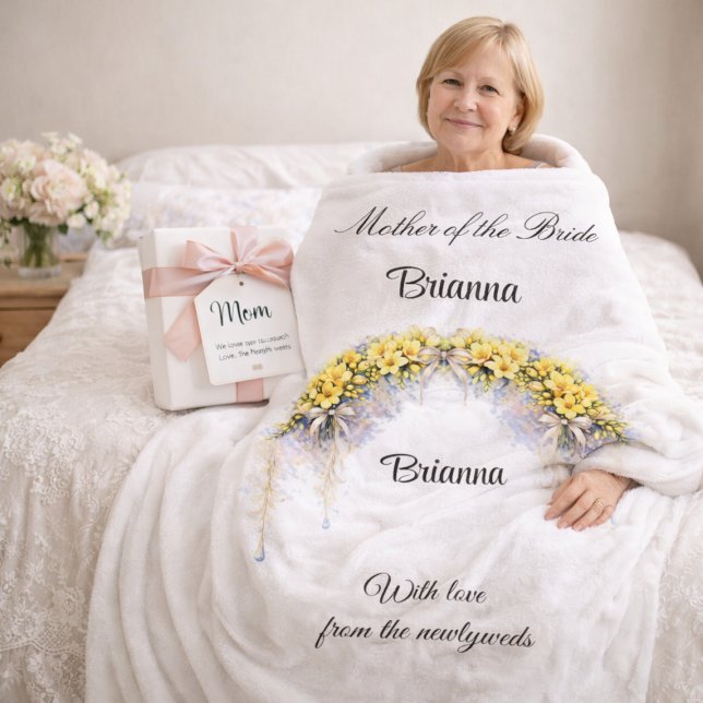 Manta Polar Mother of the Bride Freesia Wedding Party Gift  (Subido por el creador)