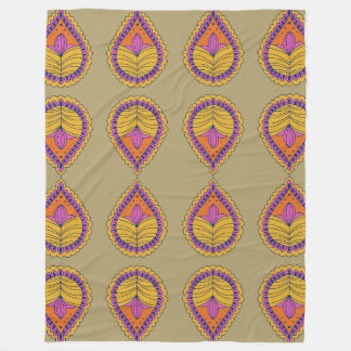 Manta Polar Motif marroquí joyado