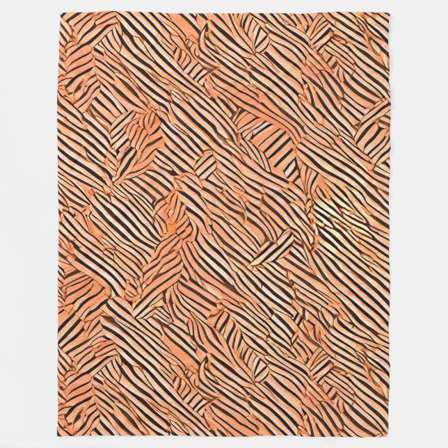 Manta Polar Motifs de zèbre (Anverso)