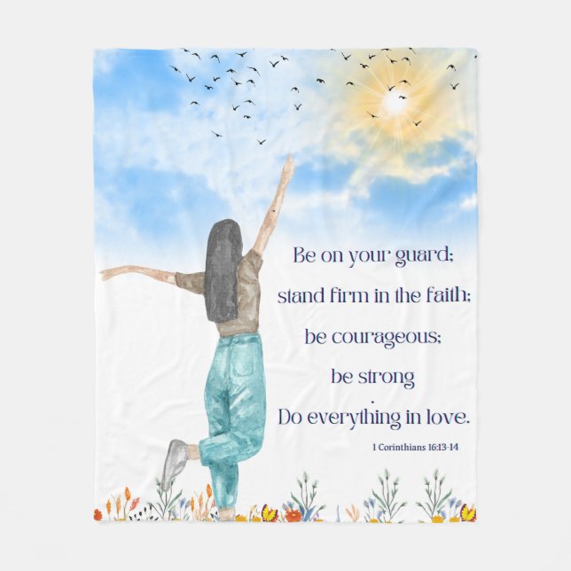 Manta Polar Motivación de la biblia versus la fleta (Anverso)