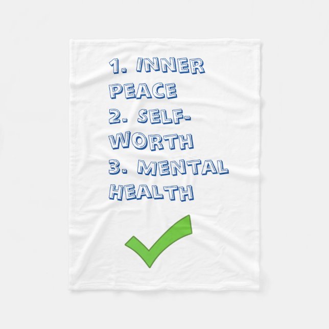 Manta Polar Motivación Wellness Fleece Blanket (Anverso)