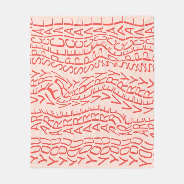 Manta Polar Motivacional: Eres especial (Anverso)