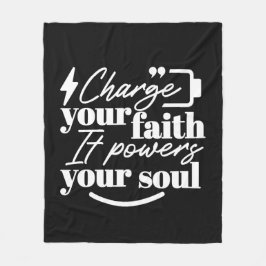 Manta Polar Motivational Christian Quote – Charge Your Faith