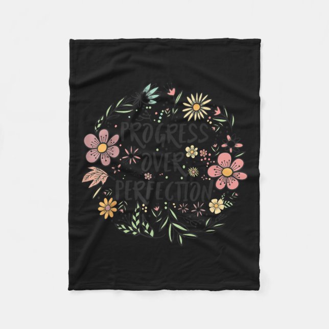 Manta Polar Motivational Progress Over Perfection Back To Scho (Anverso)