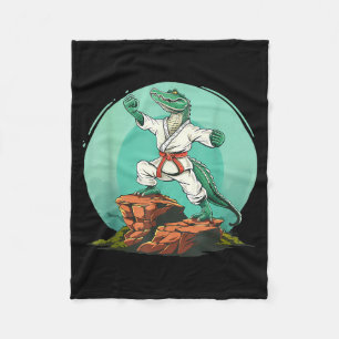 Manta Polar Motivo de Cocodrilo de Karate Taekwondo Jiu-Jitsu