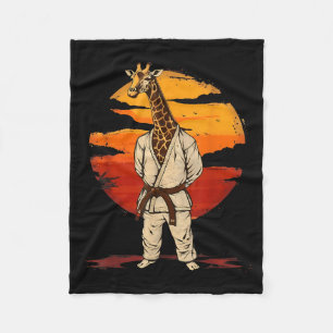 Manta Polar Motivo de jirafa de karate Taekwondo Jiu-Jitsu Mma