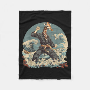 Manta Polar Motivo de jirafa de karate Taekwondo Jiu-Jitsu Mma