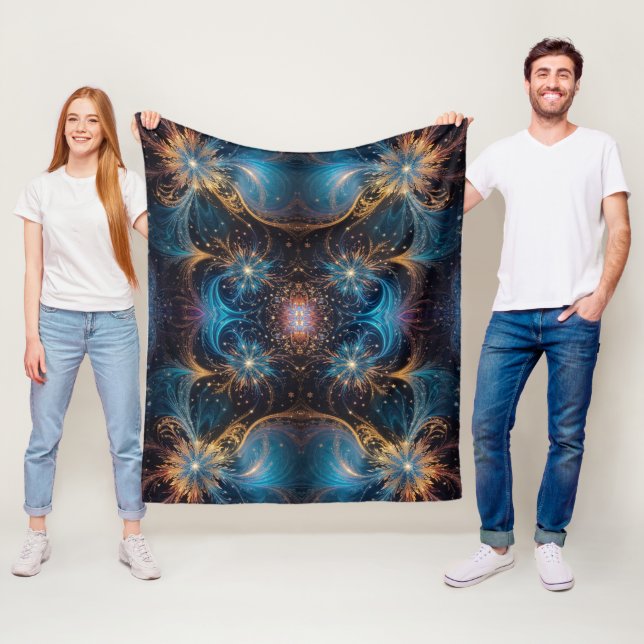 Manta Polar Motivos de Swirling Mandelbrot (In situ)