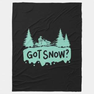 Manta Polar Motos de nieve - Con nieve divertidas motos de nie