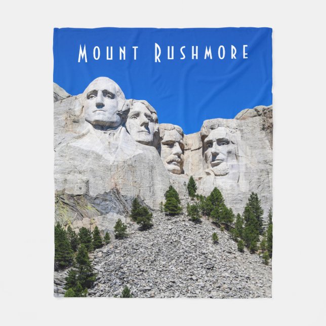 Manta Polar Mount Rushmore Fleece Blanket (Anverso)