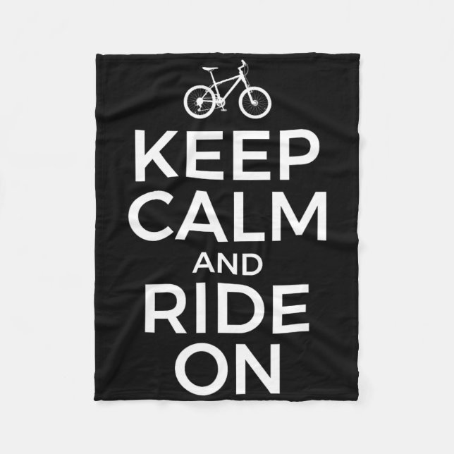 Manta Polar Mountain Biking, Mountain Biker, Keep Calm And Rid (Anverso)