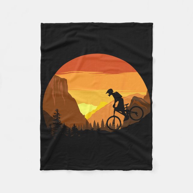 Manta Polar Mountain Biking Retro Sunset Trail Rider  (Anverso)