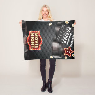 Manta Polar Movie Night Luxury Personalizado
