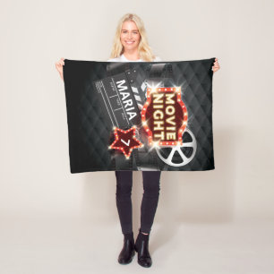 Manta Polar Movie Night Luxury Personalizado