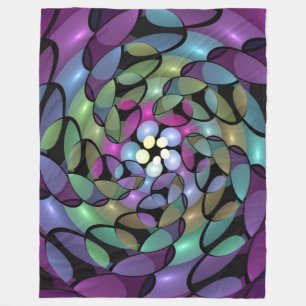 Manta Polar Movimientos coloridos Resumen Arte Fractal Trippy