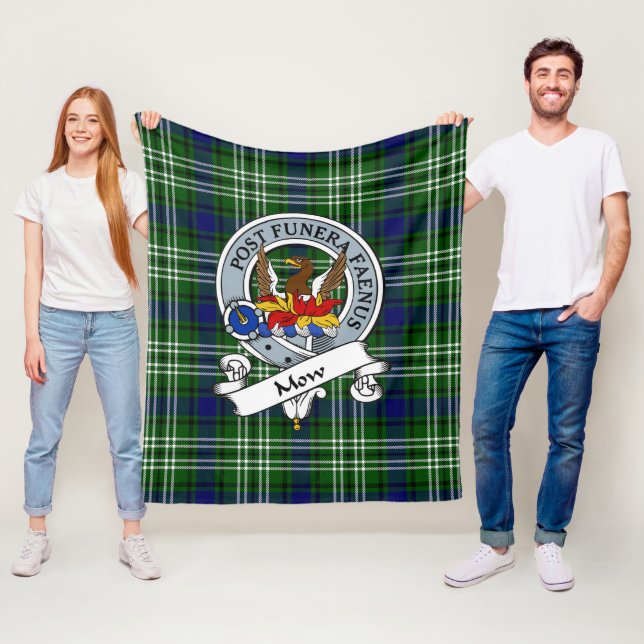 Manta Polar Mow Clan Badge Tartan Plaid (In situ)