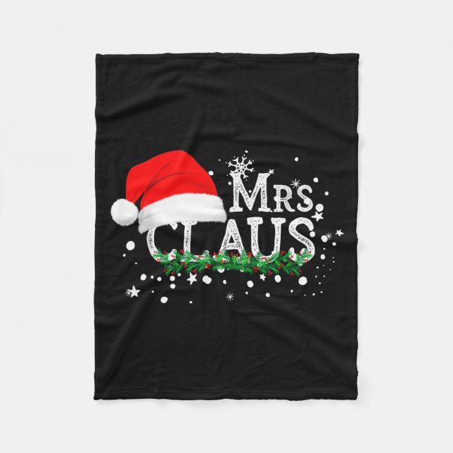 Manta Polar Mrs Claus Christmas Couples Matching Her Xmas Paja (Anverso)