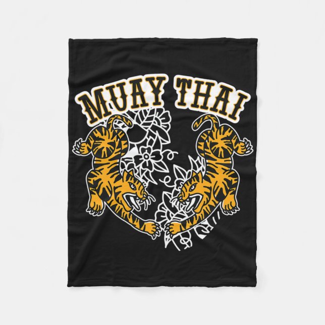 Manta Polar Muay Thai Kickboxing Boxing Mma Fighter - Tigers - (Anverso)