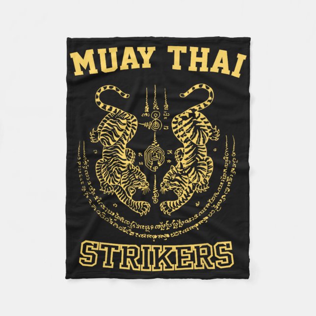 Manta Polar Muay Thai Kickboxing Mma Fighter Tiger Sak Yant  (Anverso)