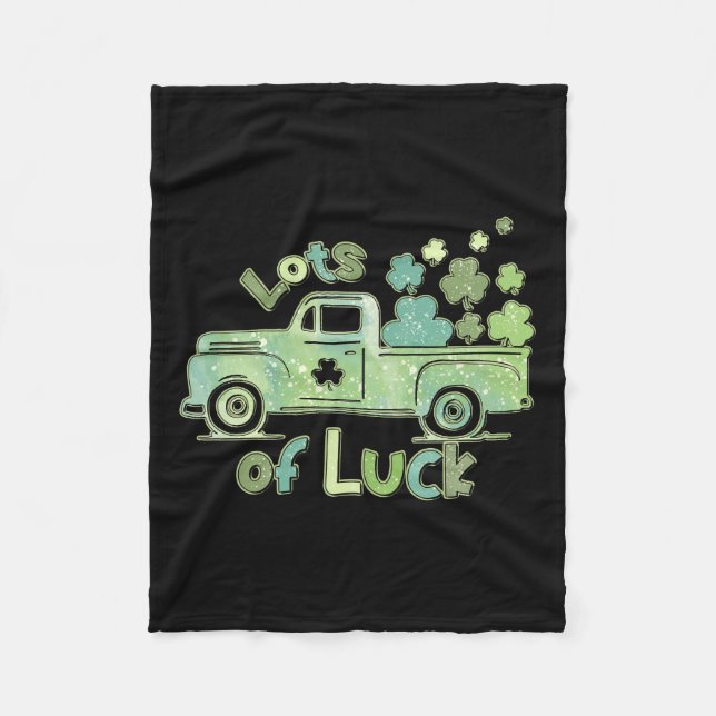 Manta Polar Mucha Suerte De Irlanda (Anverso)