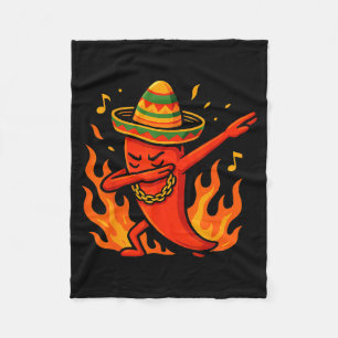 Manta Polar Muchacho mexicano haciendo dabbing con poncho cinc