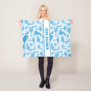 Manta Polar Muchachos personalizados modelo de los dinosaurios