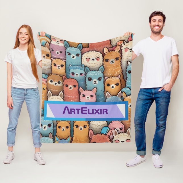 Manta Polar Muchas llamadas alpaca (In situ)