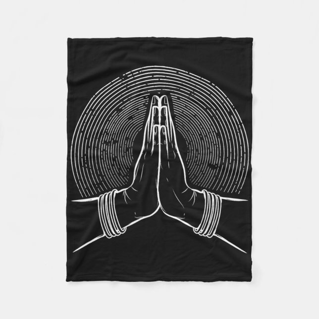 Manta Polar Mudra de meditación Zen espiritual (Anverso)
