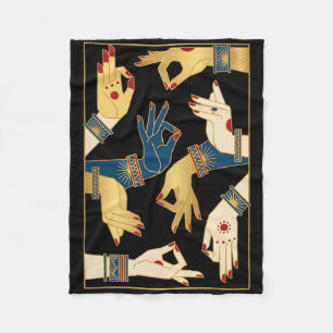 Manta Polar Mudras de danza clásica india Bharatanatyam Espiri