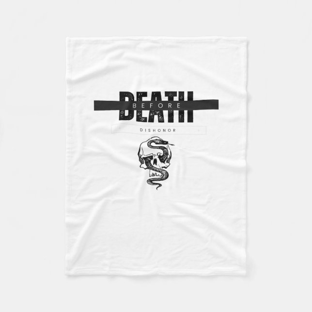Manta Polar Muerte antes del deshonor (Anverso)