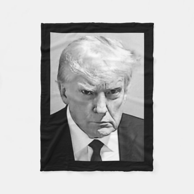 Manta Polar Mug Shot - Disparan a Donald Trump (Anverso)