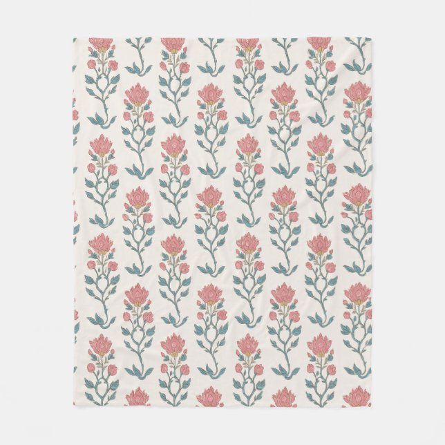 Manta Polar Mughal Floral Butta (Anverso)