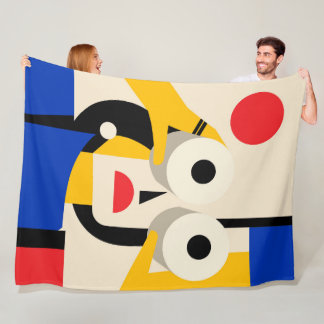 Manta Polar Mujer Bauhaus Binóculos Mirando Hacia Adelante Art