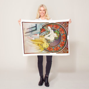 Manta Polar Mujer con amapola, Mucha