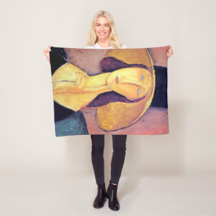 Manta Polar Mujer con gran Gorra, Modigliani