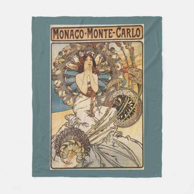 Manta Polar Mujer con las plumas - poster ferroviario del (Anverso)