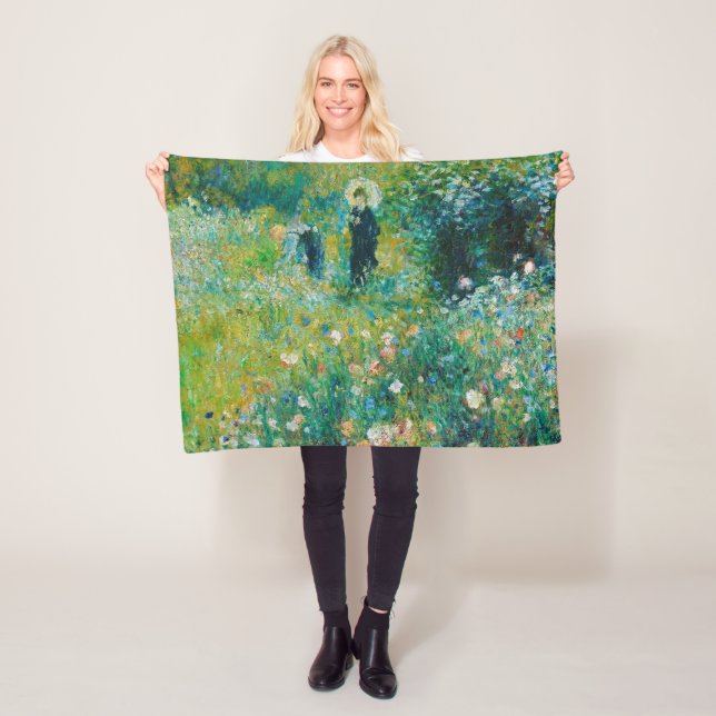 Manta Polar Mujer con Parasol, Jardín, Renoir (In situ)