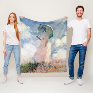 Manta Polar Mujer con un parasol, Claude Monet